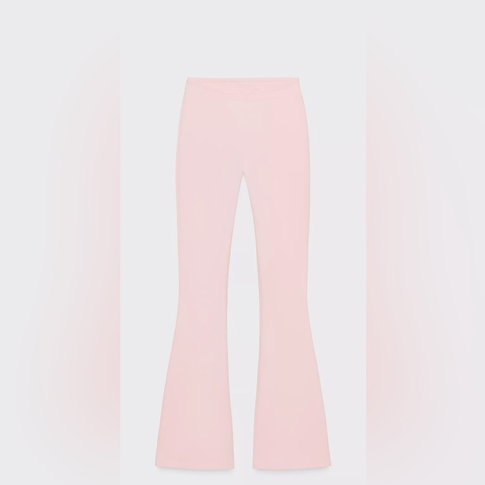Zara interlock Pink Flared Bottoms size S - Picture 6 of 7